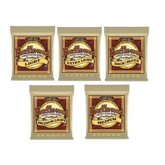 Ernie Ball Acoustic Guitar Strings Earthwood 80/20 Bronze Choose 1 Set