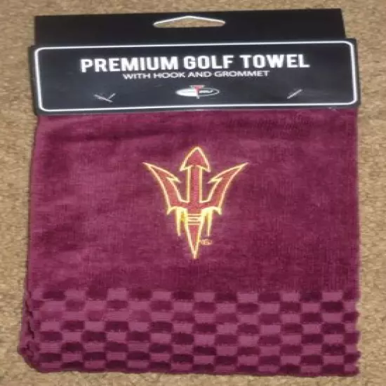 NCAA Embroidered Tri-fold Golf Towel - Arizona State Sun Devils