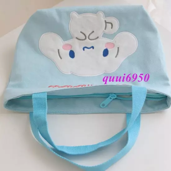 Women Girl My Melody Cinnamoroll Kuromi Handbag Tote Canvas Lunch Storage Bag