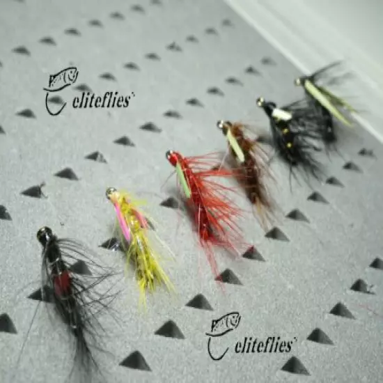 eliteflies 36 Competition Snatcher Set Barbed fly fishing flies wet fly trout 