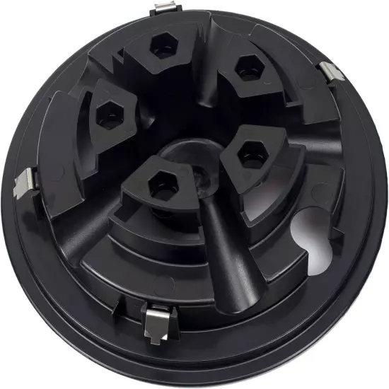 Golf Cart SS Wheel Covers Hub Caps for Most 19 inches, Black 