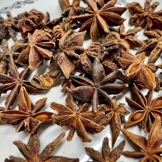 Dry Star Anise Ceylon Premium Whole Natural Herb Spice Bulk Leaves 100% Organic