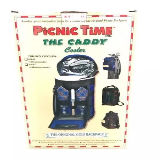 Picnic Time Golf Caddy Cooler -NEW IN BOX Backpack perfect for tee time!