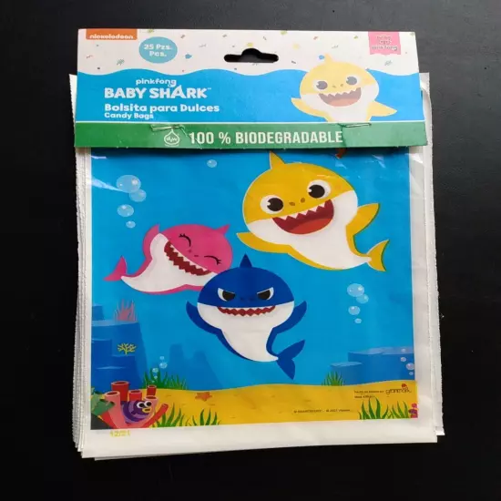 Baby Shark Loot Treat Bags For Party Favors 15 Bags Total