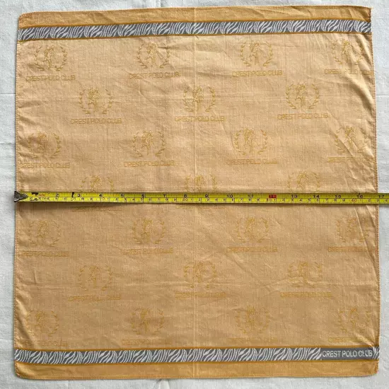 Set of 4 Men's Handkerchief Vtg Cotton Monogram & Diagonal Striped Pocket Square