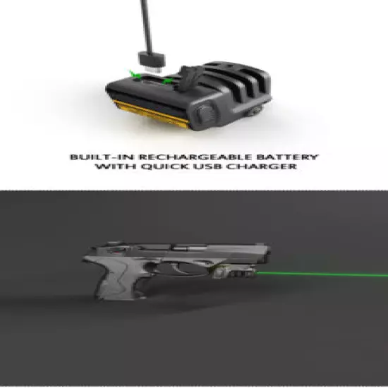 Green Rechargeable Laser Sight for Taurus Millennium G2, G2C, G2S, G3, G3C