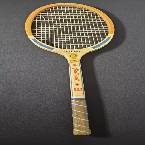 Antique Mary Hardwick "Valiant" Wilson Tennis Racket 