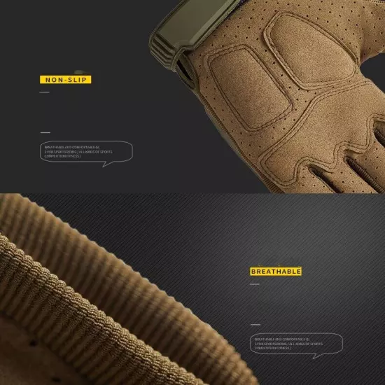 Tactical Gloves Touchscreen Military Outdoor Combat Shooting Full Finger Gloves