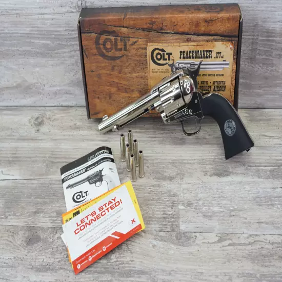 Umarex Colt Peacemaker SAA45 CO2 Pellet .177 Air Revolver, 6-Shot - 2254051