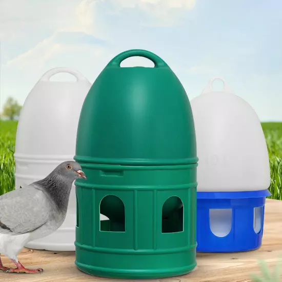 Pet Drinker Pigeons Birds Water Pot Container Dispenser Feeding Supplies Clear