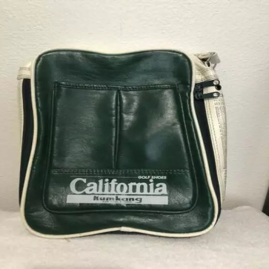 VINTAGE CALIFORNIA KUMKANG GOLF SHOES BAG BROKEN ZIPPER