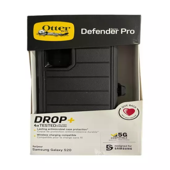 Otterbox Defender Pro Case + Holster for Samsung Galaxy S20 5G (Wont fit FE!!)