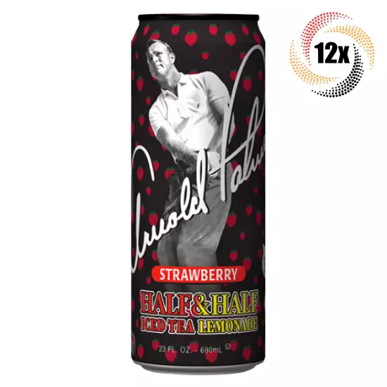 12x Cans Arizona Arnold Palmer Strawberry Half & Half Iced Tea Lemonade | 23oz