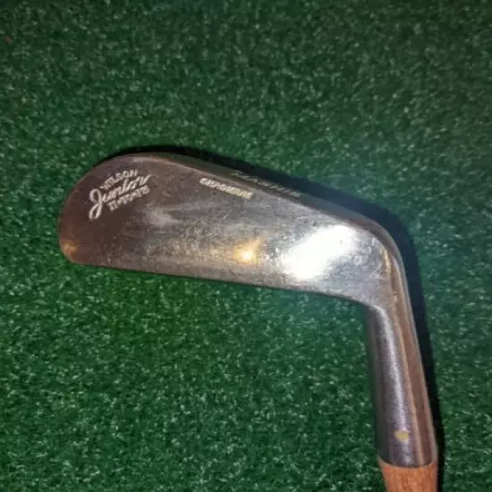 Antique Wilson Junior Mashie Wedge / Hickory Shaft / Leather Wrap / RH 34" Decor