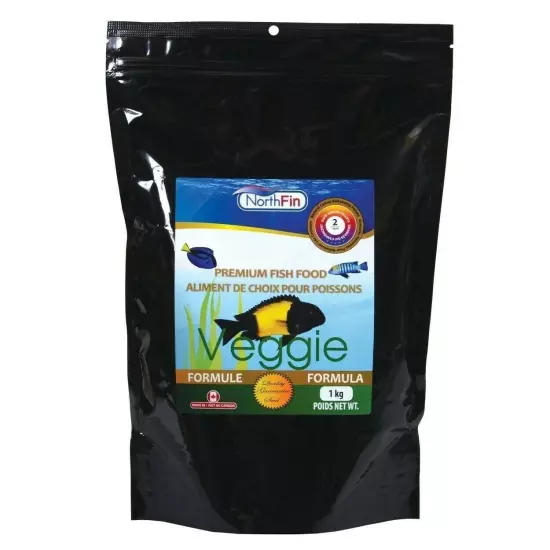 NorthFin Veggie Formula 2mm Pellets 1Kg Herbivore Omnivore Fish Food