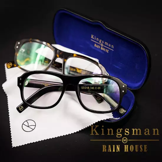 Movie Kingsman The Golden Circle Eggsy Cosplay Eyewear Glasses Eyeglasses