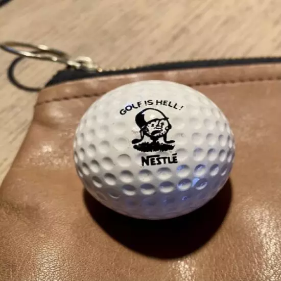 Vintage NESTLE GOLF IS HELL Logo Advertisement Ball Collectors Spalding Masters