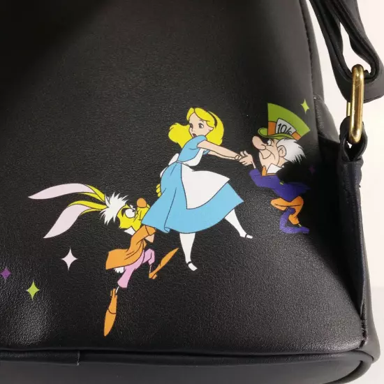 Loungefly Disney Alice In Wonderland Glow In The Dark Characters Mini Backpack