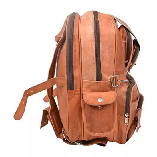 Leather Backpack Bag Rucksack Brown Vintage Travel Men's New Handmade