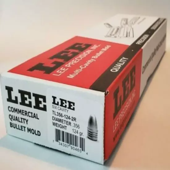 Lee 90465 6 Cavity Bullet Mold TL356-124-2R DIA .356 GR 124 *Insured Shipping*