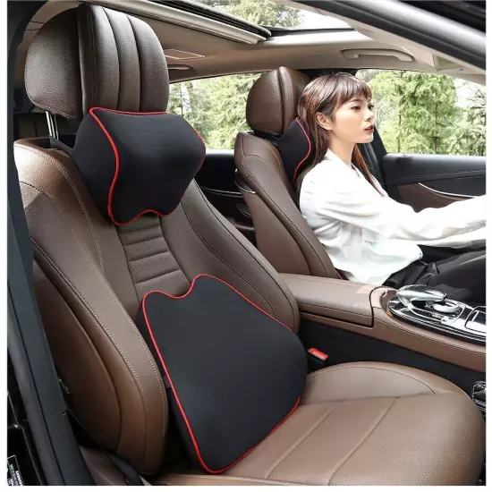 Car Headrest Pillow Neck Breathable Auto Neck Rest Headrest Cushion Seat