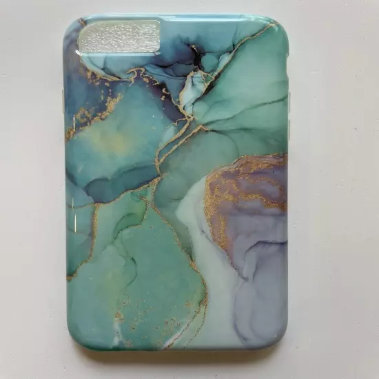 LUOLNH iPhone 7/8 Case ~ Abstract Mint Marble Pattern ~ Brand New