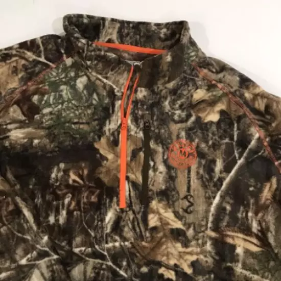 Master sportsman Man hunting flees Half Zipper Sz 2X Como NWOT