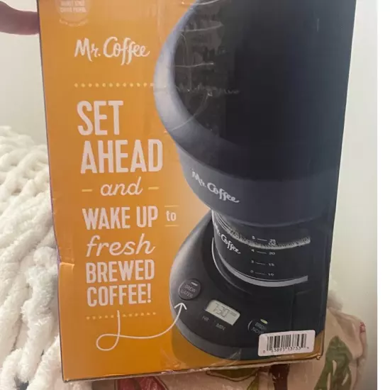 Mr. Coffee 5-Cup Programmable Coffee Maker, 25 oz. Mini Brew, Black - NIB