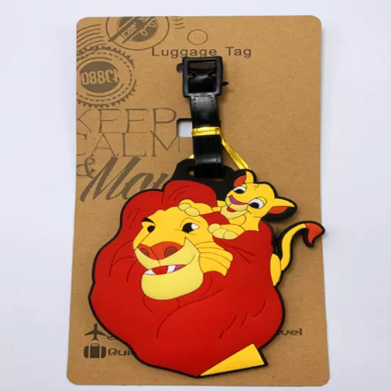 4 Styles Disney The Lion King PVC Travel Baggage Backpack Suitcase Luggage Tags