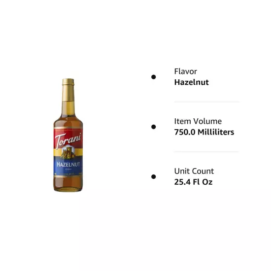 Hazelnut Syrup, 750ml