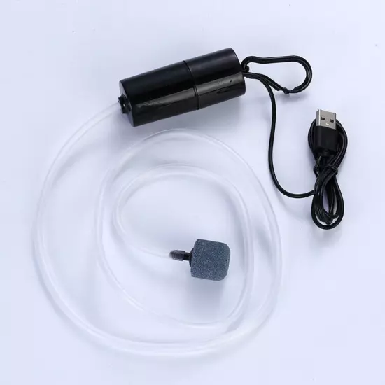 USB Mini Aquarium Oxygen Pump Air Stone Mute Air Pump Aerator for Fish Tank