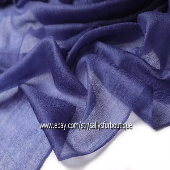 Sallys Pure Mongolian Cashmere 300s Wrap Shawl Ring Scarf Thin Soft 230 * 100 cm