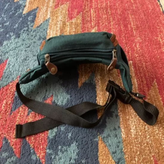 Cascade Falls Tandem bags of California Hunter green belt bag Fanny Pack VTG