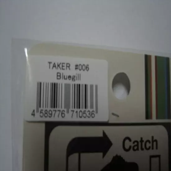 TECKEL TAKER 3/8oz. BLUEGILL color #006T NIP !! SQUEAKY DOLPHIN