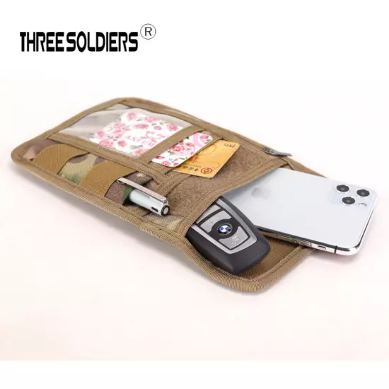 Tactical ID Card Case Holder Neck Lanyard Credit Card Organizer Wallet Pouch