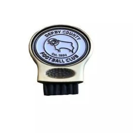 DERBY COUNTY FC GRUVE CLEANER AND GOLF BALL MARKER. GROOVE CLEANING BRUSH