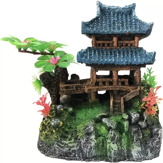 Aquarium Classical Resin Castle Decorations - Fish Tank Realistic Details Castle