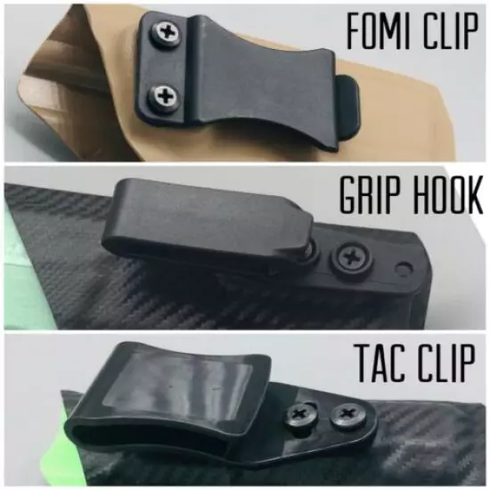 Fits a Glock 43 Black Carbon Fiber Kydex Inside Waistband IWB Holster US Veteran