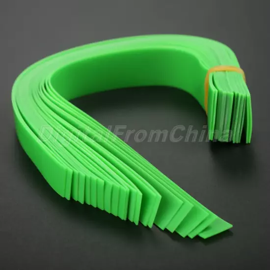 Multiple Thickness Slingshot Catapult Flat Rubber Band Green Color Pack of 10pcs