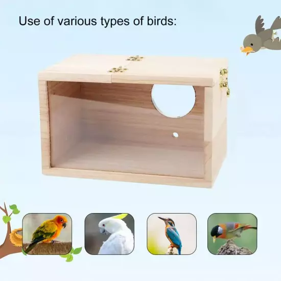 Caja de Cría Transparente para Aves Nido para Periquitos y Cacatúas Accesorios