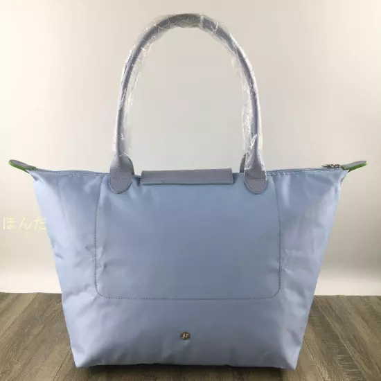 LONGCHAMP Le Pliage Green Shoulder Bag L Sky Blue