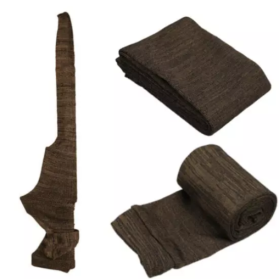 Brown 54" Silicone Treated Gun Sock Rifle Shotgun Airgun Hunting Storage Sleeve