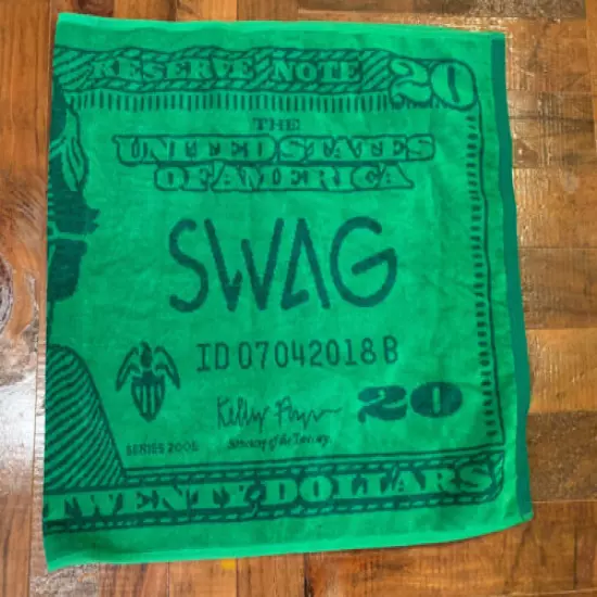 Swag Golf $20 Jackson Presidents Day Green Money Tour Towel