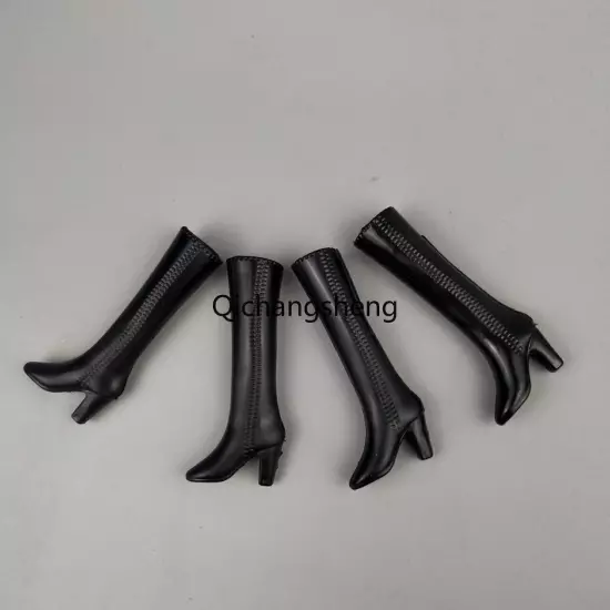 2Pairs White High Heel 1/6 Doll Shoes Boots Sandals For 11.5" Doll Toy Shoes