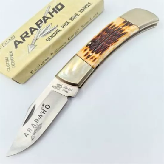 VINTAGE / RARE FROST CUTLERY ARAPAHO - JAPAN - BOB CARGILL POCKET FOLDING KNIFE