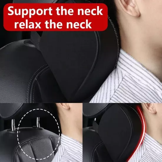 Soft Memory Foam Neck Support Headrest Lumbar Back Car Pillow Seat Headrest