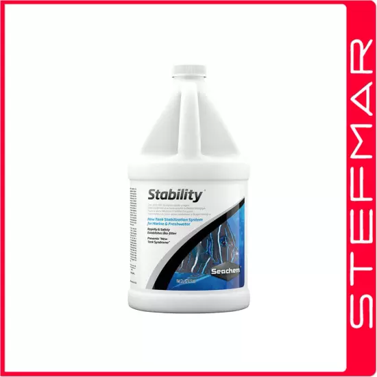 Seachem Stability 2L BioStarter Bacteria Fish Tank Aquarium Bio Starter 2 Litres