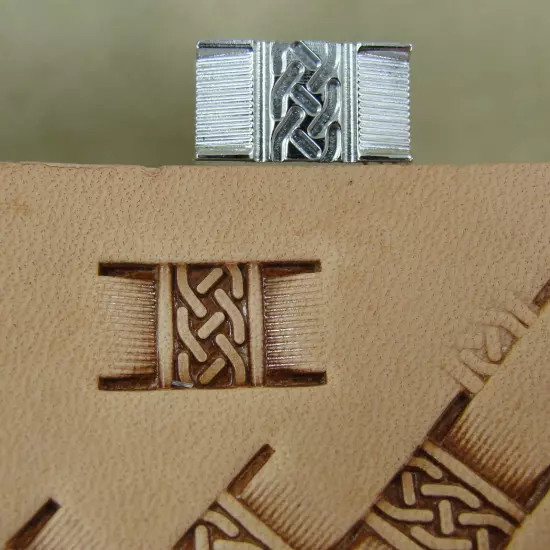 Celtic Basket Weave Leather Stamp, Stainless Steel Leather Stamping Tool