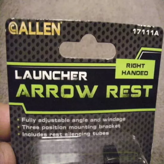 Allen Launcher Arrow Rest, Right Hand Model