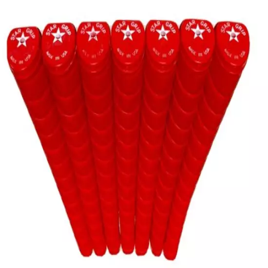 7 x Star Putter Grips USA Red .580” 60g Rubber